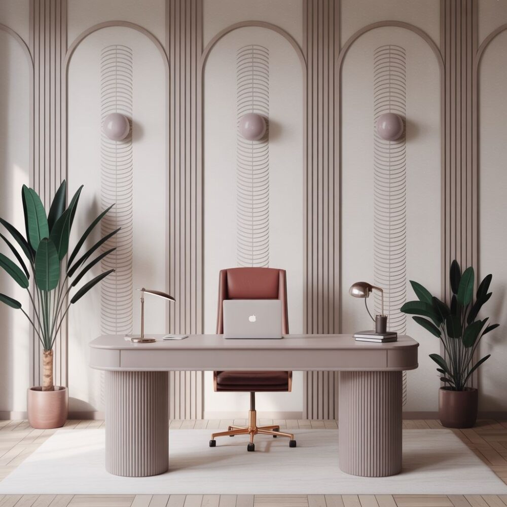 Elegancka tapeta gabinetowa