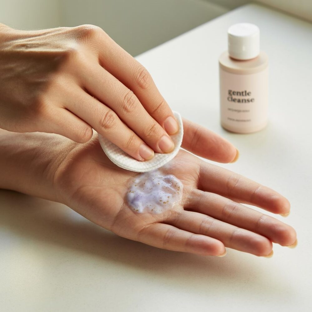 czysta skóra przy linii włosów