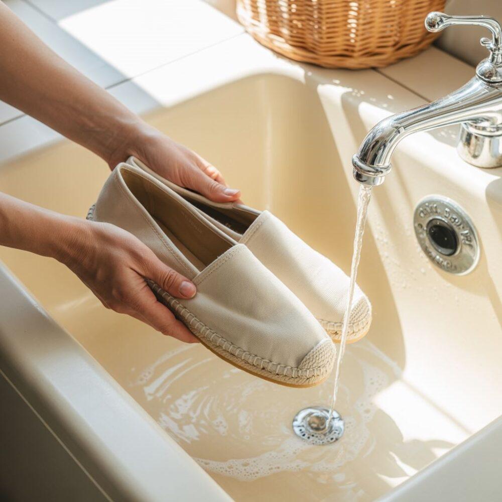 delikatne mycie espadryli