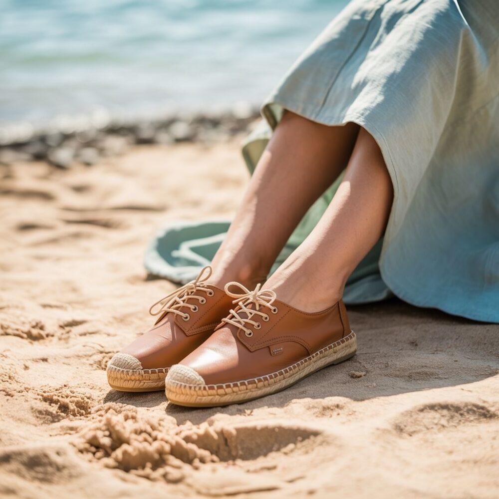 espadryle na stopach