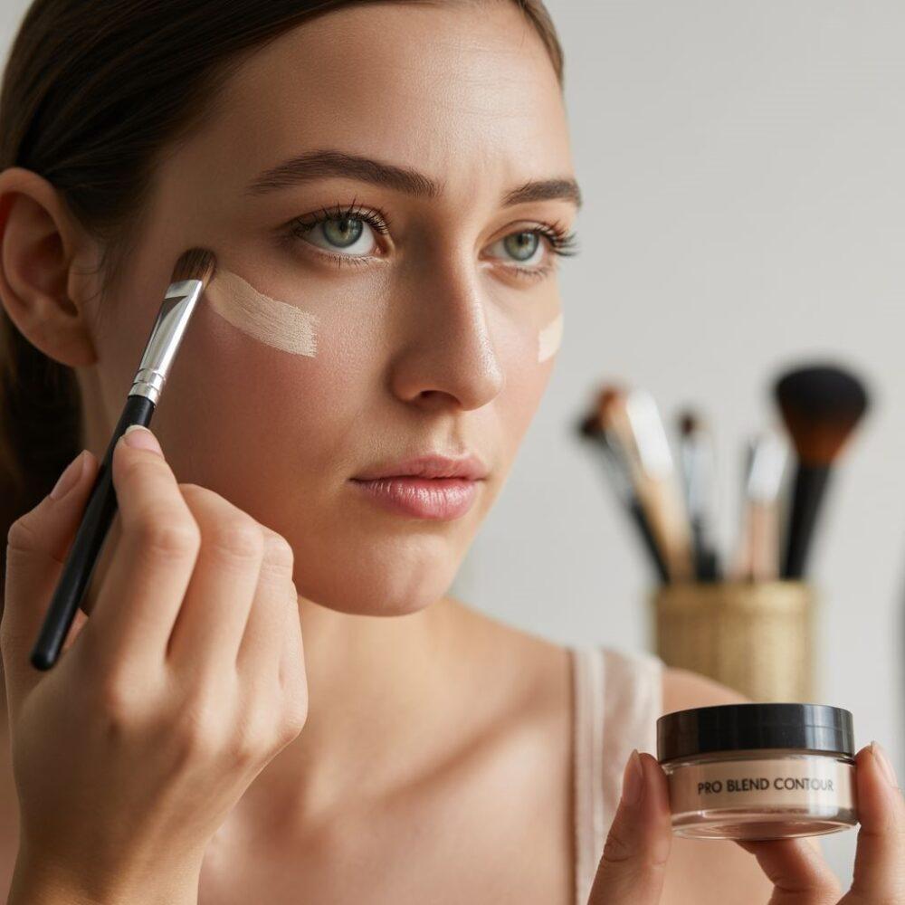 makijaż modelujący twarz