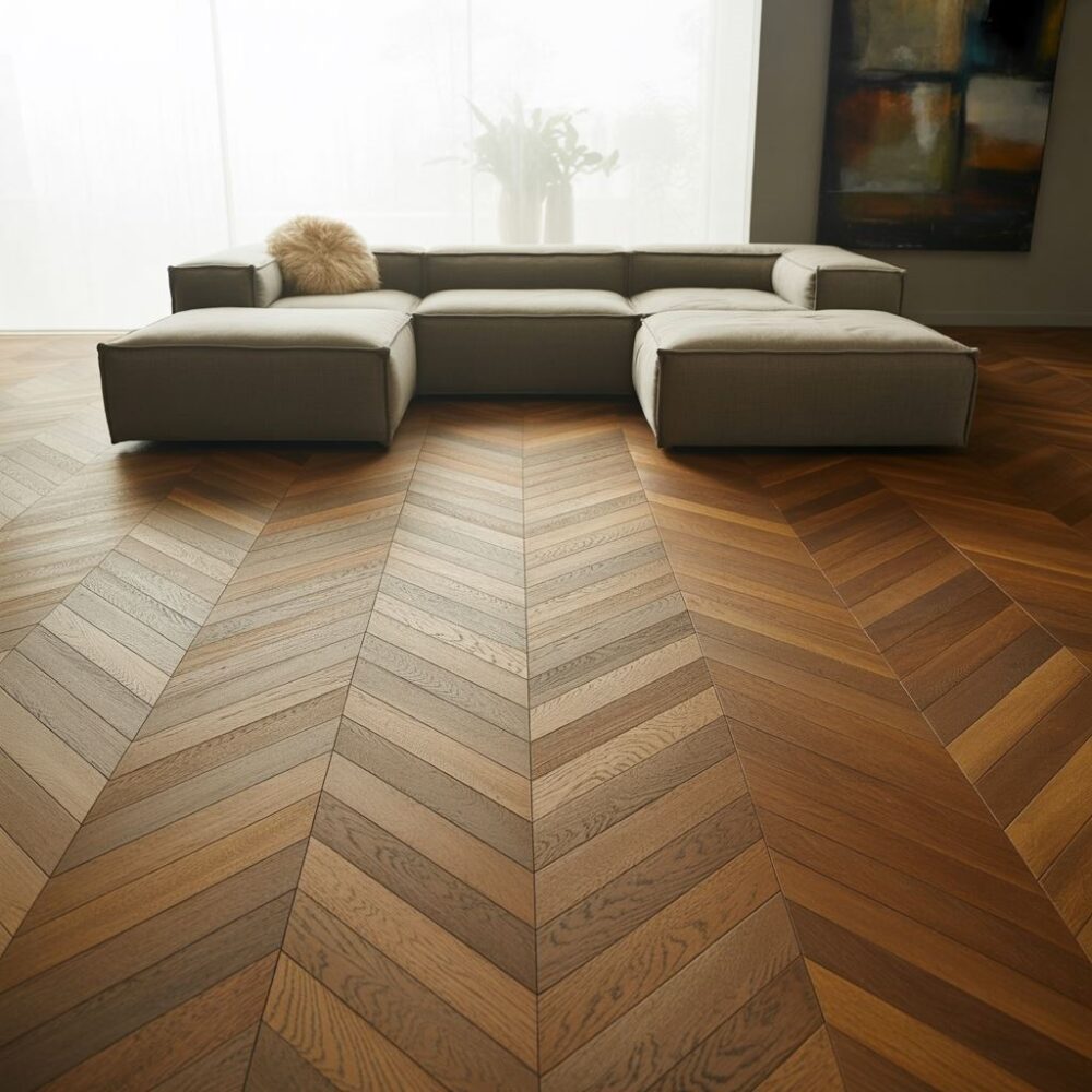 podłoga imitująca parkiet