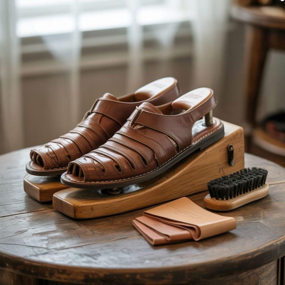 porada na szerokie sandały