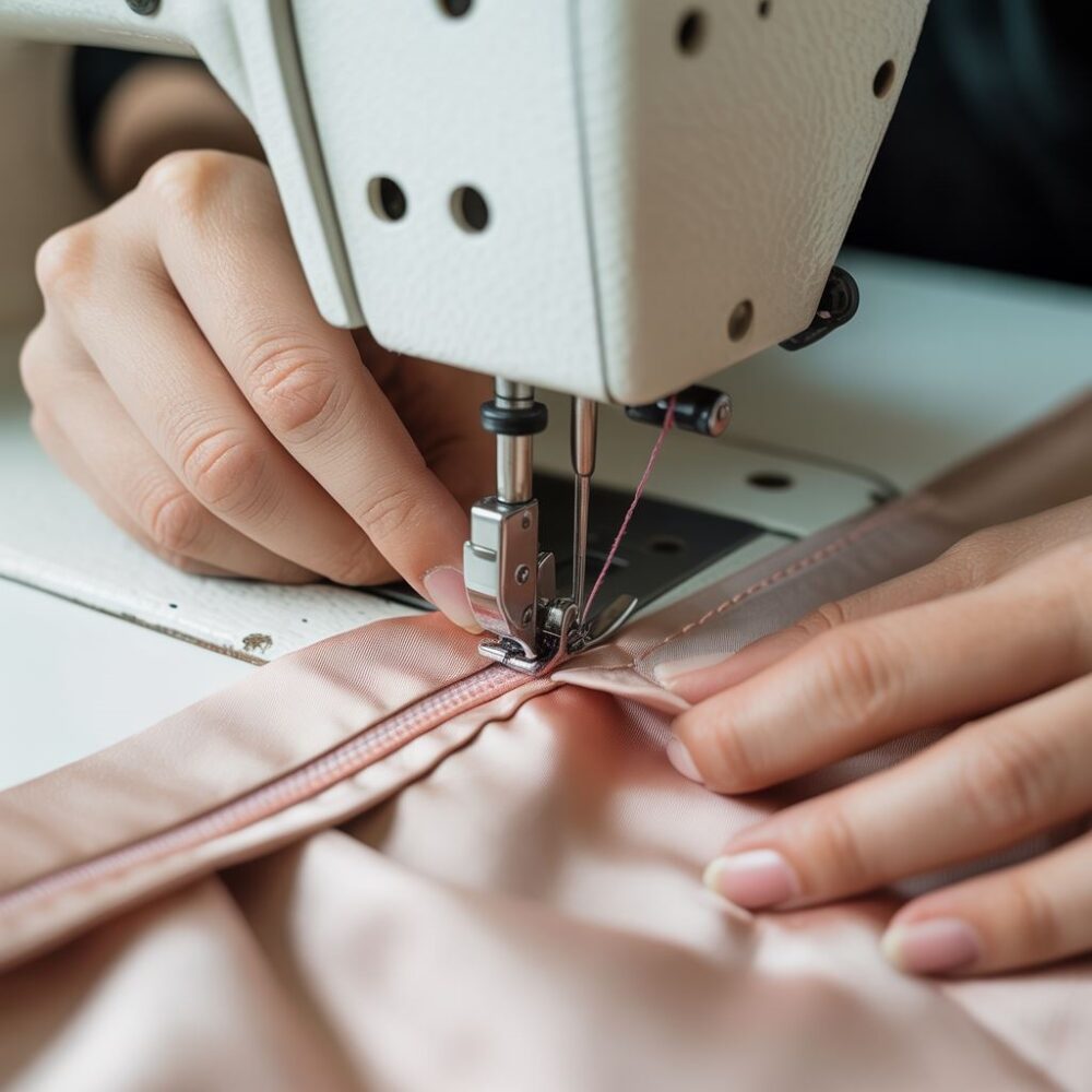 poszerzanie sukienki z zamkiem