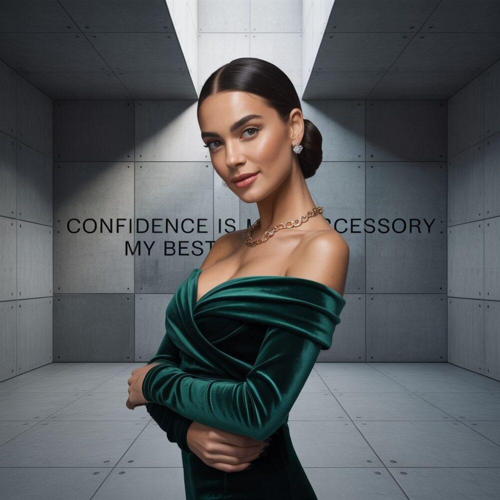 stylowa kobieta w sukience