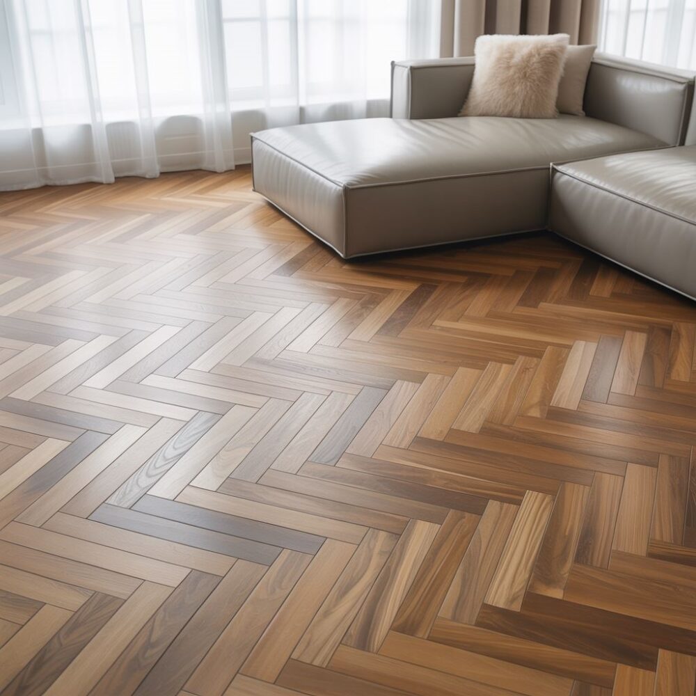 wzór parkietu w jodełkę