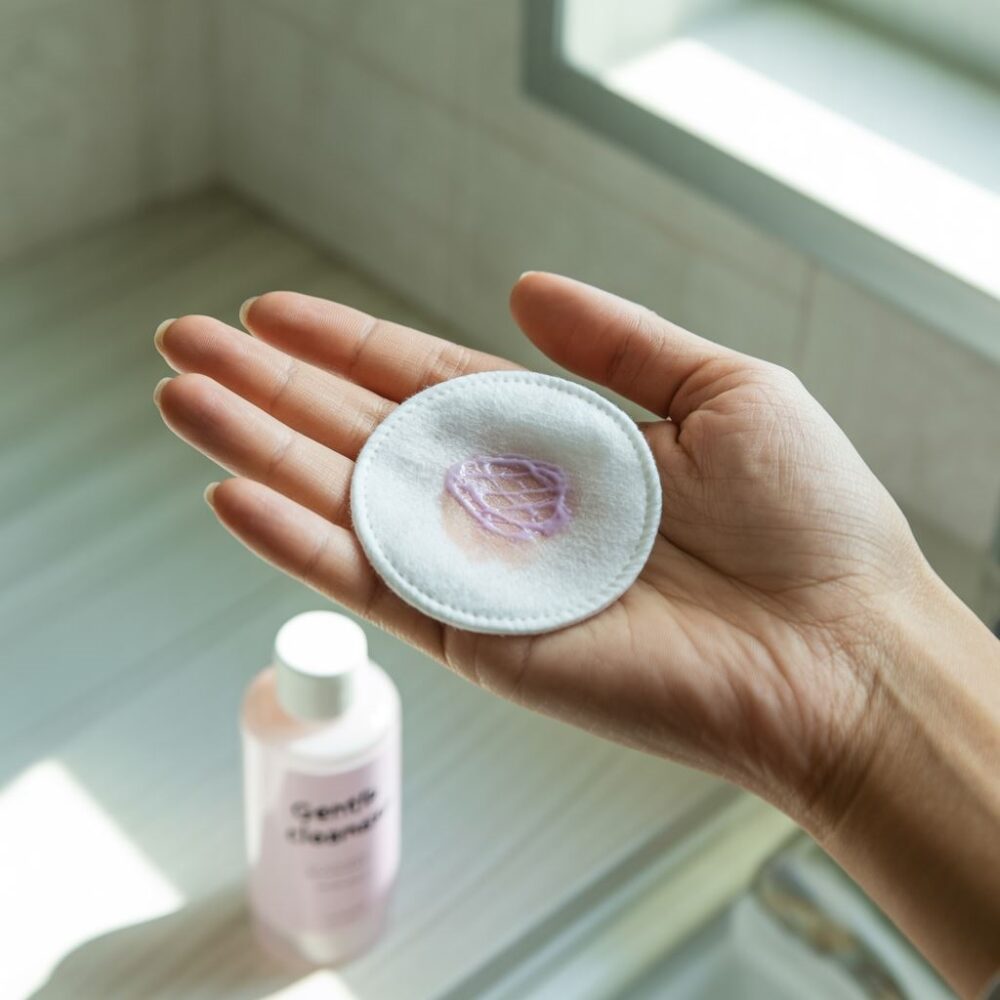 zmywanie farby ze skóry